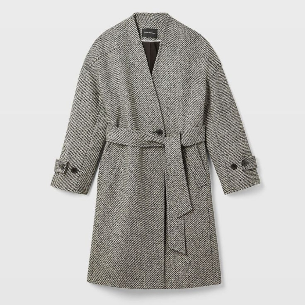 Club Monaco Collarless Cardigan Coat